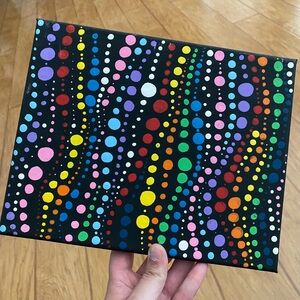 Colorful Dot Art Canvas